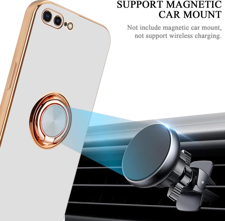 Actual product image Cadorabo Case for Apple iPhone 7 PLUS / 7S PLUS / 8 PLUS in TPU with camera protection and ring LM089 Style (Apple iPhone 7 Plus, Apple iPhone 7s Plus)