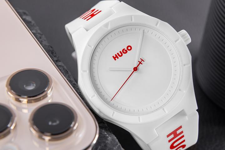 Produktbild Hugo Boss Hugo Lit For Him Herrenuhr Weiss 1530345 + BOX