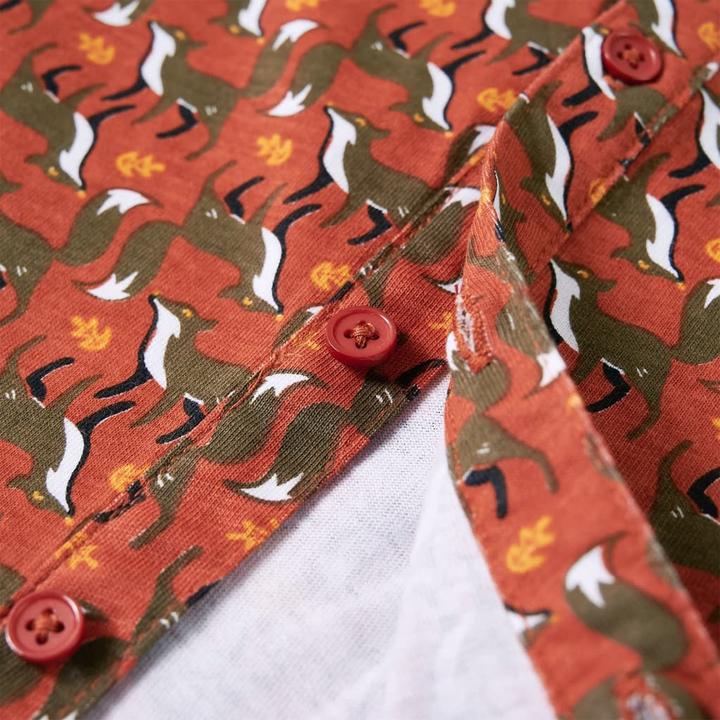 Actual product image VidaXL Children's shirt rust brown 92,Material: 100 % cotton,Colour (92)