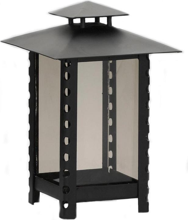 Produktbild Metallwarenfabrik Moll Grablaterne Metall lackiert mit Parolglas bronzefarben 14x14x23cm schwarz (14 x 14 x 23 cm, 1 x)