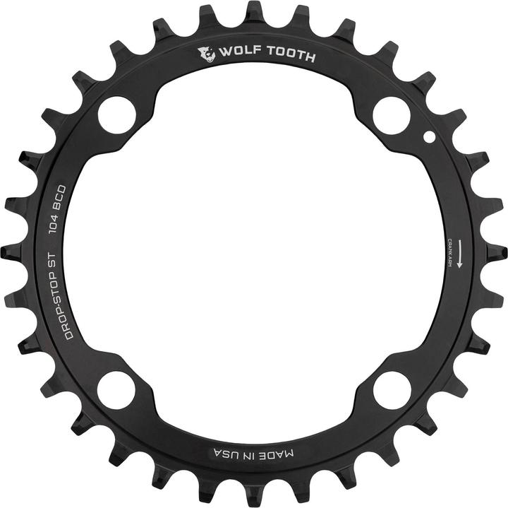 Image du produit Wolf Tooth Plateau de pédalier, Shimano 12 vitesses, 104 BCD, 36 dents, black (104)