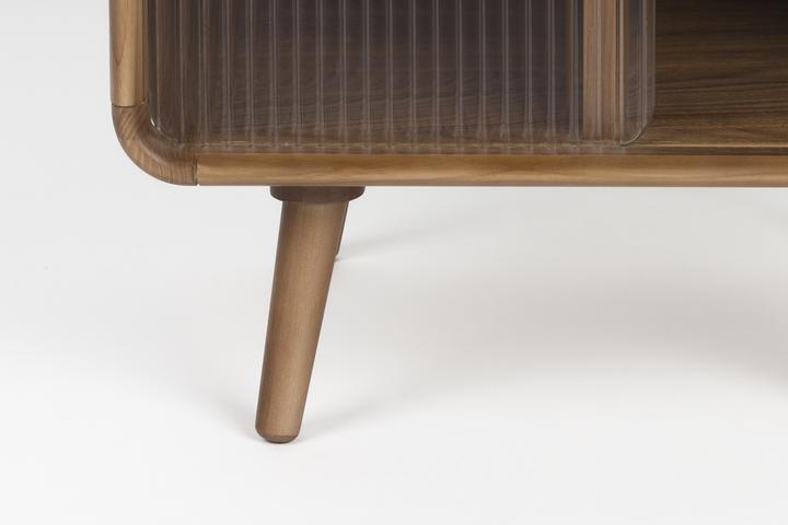 Actual product image Zuiver Side Table / Bed Stand Rise Walnut (50 x 50 x 55 cm)
