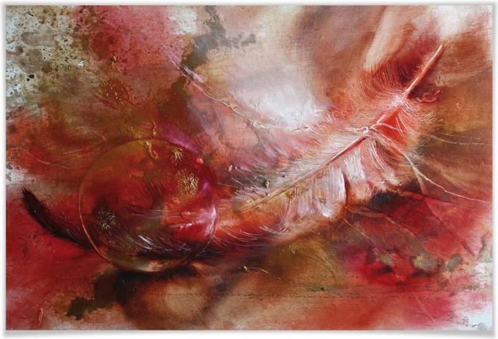 Actual product image Trenddeko Schmucker - feather and glass ball (45 x 30 cm)