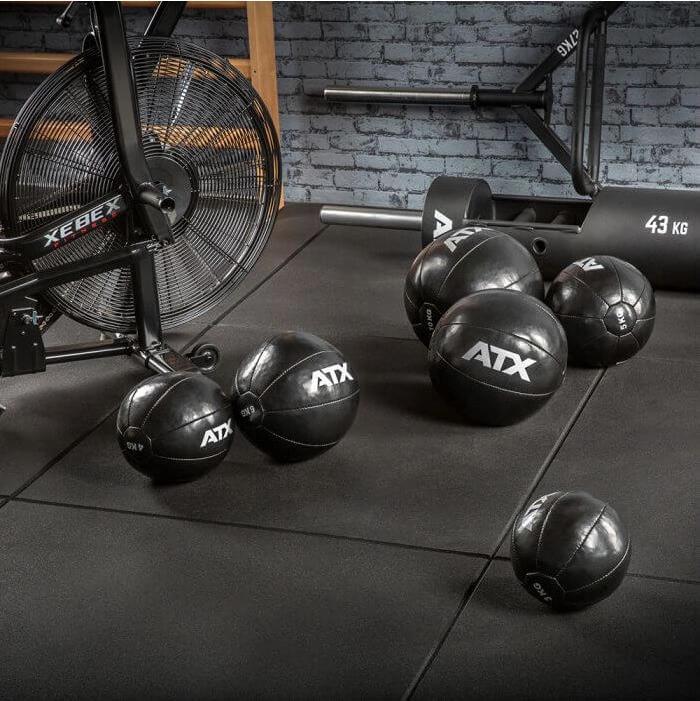 Image du produit ATX Medizinball - cuir synthétique - noir - 3 kg (3 kg, 210 mm)
