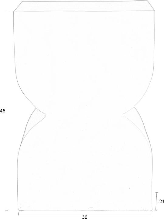 Productafbeelding Zuiver Kruk Kegels Glanzend Bruin (30 x 21 x 45 cm)