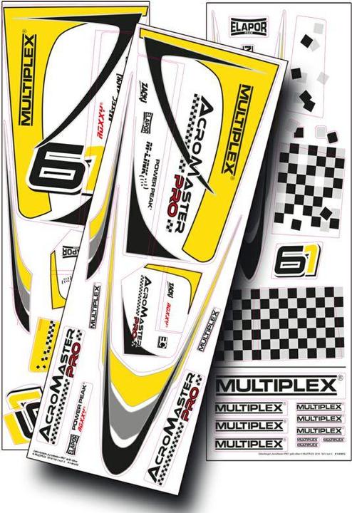 Produktbild Multiplex DekorbogenAcroMasterPROgelbsilber