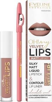 Eveline Oh My Lips Liquid Matt Lipstick&Contour Lip Liner Matte And Contour 4.5Ml+1Pc. 11