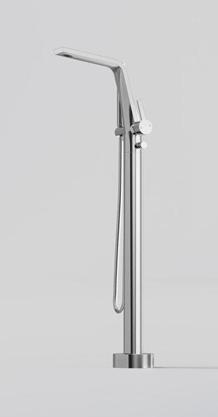 Actual product image Steinberg 260 series bath faucet, freestanding, with hand shower, H: 969mm, projection 220mm, 260116