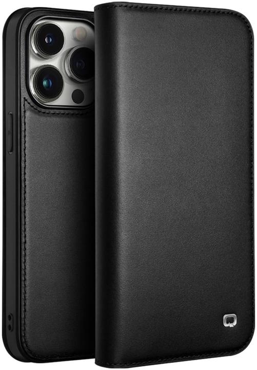 Produktbild QiAlino Hülle Flip Mattschwarz (Apple iPhone 16 Pro)