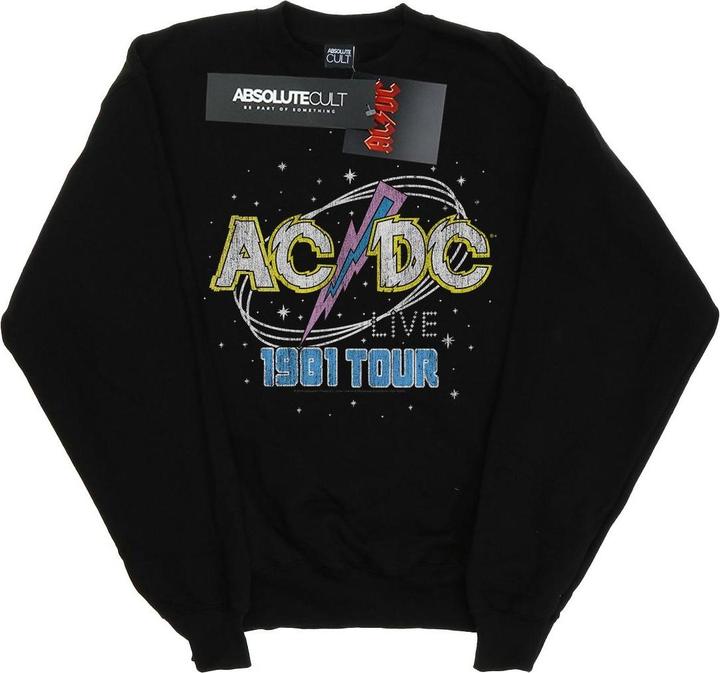 AC/DC 1981 Live Tour Sweatshirt aus Baumwolle