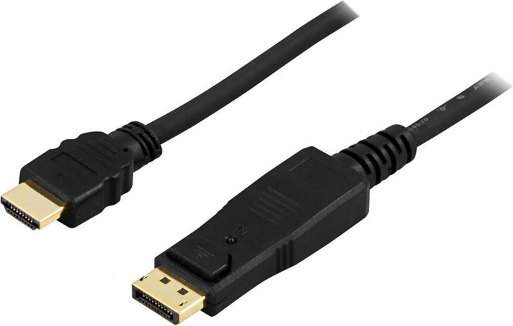 Deltaco DP-3020 2m HDMI Type A til D (2 m, HDMI)