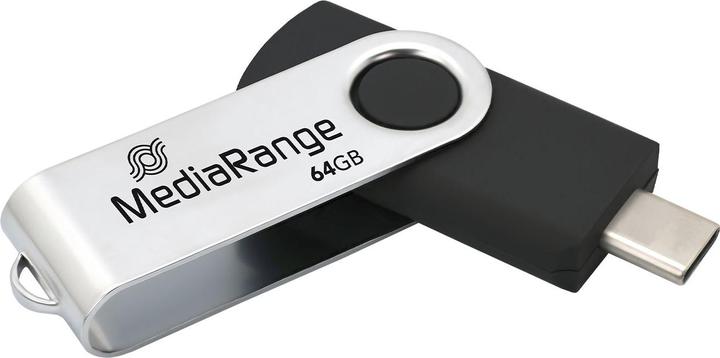 Produktbild MediaRange Swivel Stick (64 GB, USB 3.2)