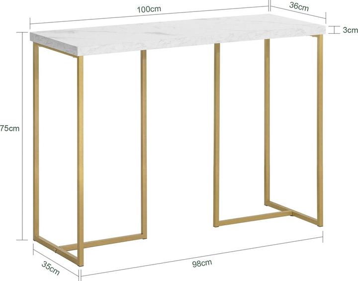 Image du produit SoBuy Table console (100 x 39 x 75 cm)