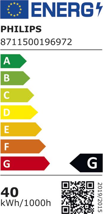 Label énergétique Philips Masterc CDM-T (G12, 35 W, 3000 lm, 1 x, G)
