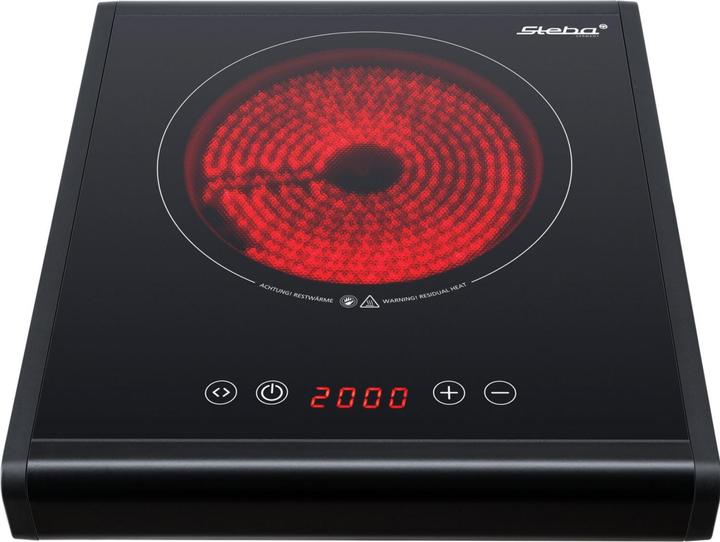 Actual product image Steba HK 25 single ceramic hob 2000W 18.5cm Touch Control from 01/25