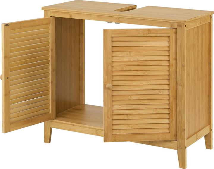 Immagine prodotto En.Casa Mobile lavabo in bambù Värmdö 60x67x30cm (60 x 67 x 30 cm)