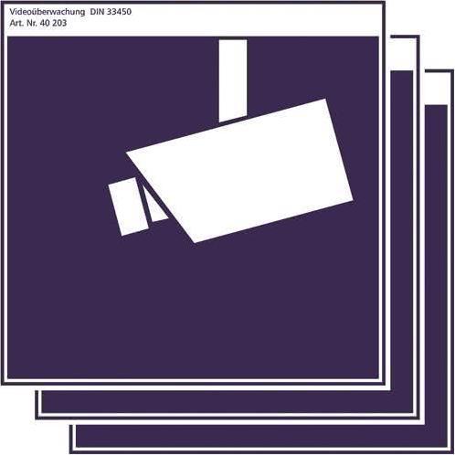 Image du produit Autocollant d'avertissement de vidéosurveillance