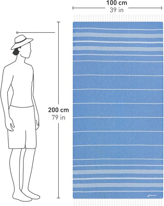 Actual product image Fit-Flip Hamam towel (200 x 100 cm)