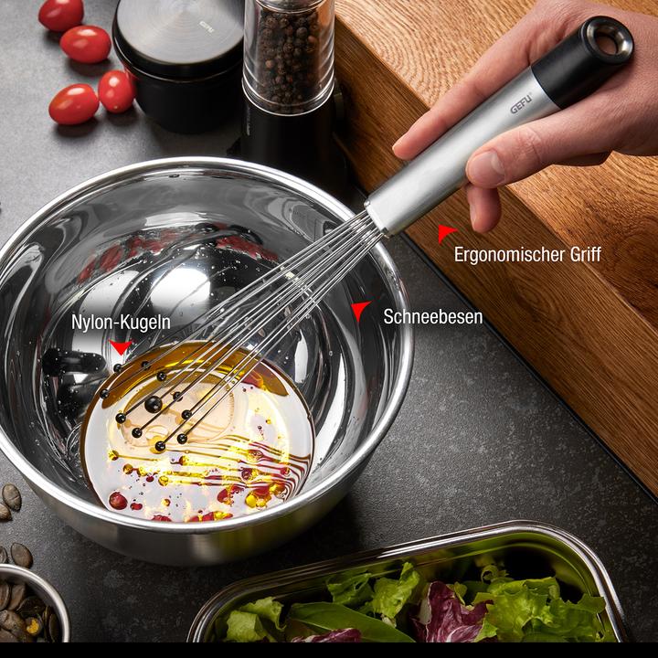 Actual product image GEFU PRIMELINE ball whisk - nylon balls, hand whisk, ideal for coated pots and p