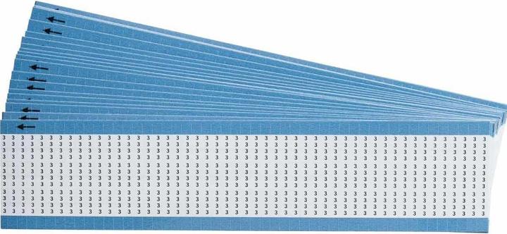 Actual product image Brady Cable labelling cards made of vinyl film, numeric miniature legend