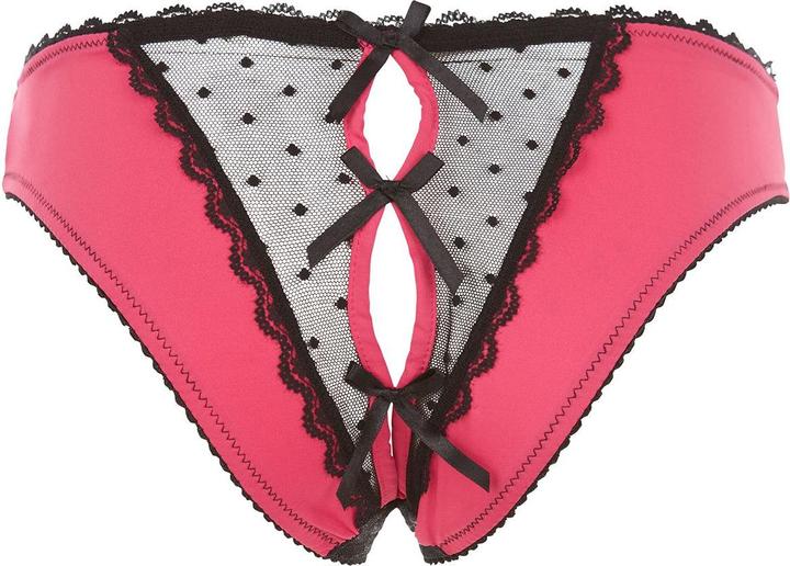 Produktbild René Rofé Schrittfreies Rüschenhöschen Rosa, S/M (S/M)