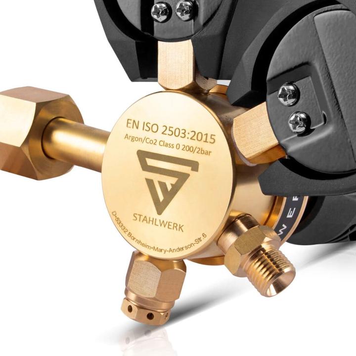 Actual product image Stahlwerk Pressure regulator ARGON CO2 Mixed gas shielding gas up to 315 bar Welding equipment