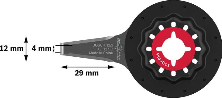 Immagine prodotto Bosch Professional Zubehör Lama PRO ALI 12 SC per utensili multifunzione, 4 x 12 mm