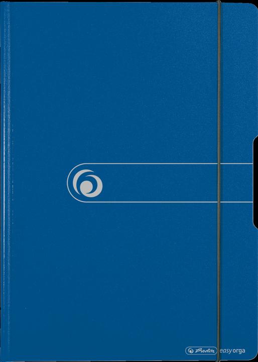 Produktbild Herlitz Klemmbrett-Mappe easy orga to go, blau DIN A4, aus Polyfoam-Kunststoff, vernickelte Klemmmechanik (24 x 33 cm)