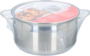 Immagine prodotto alpina Pentola con coperchio 24*13,5cm 6L (24 cm, Set di pentole e padelle da cucina)