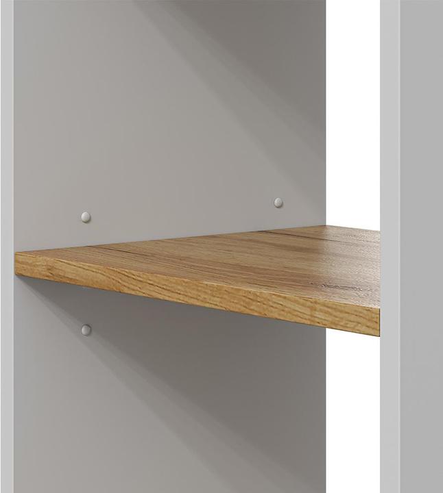 Produktbild Vichy PC-Schrank Tomy, Weiss/Goldkraft Eiche, 28.5 x 50 cm mit 2 offenen Fächern