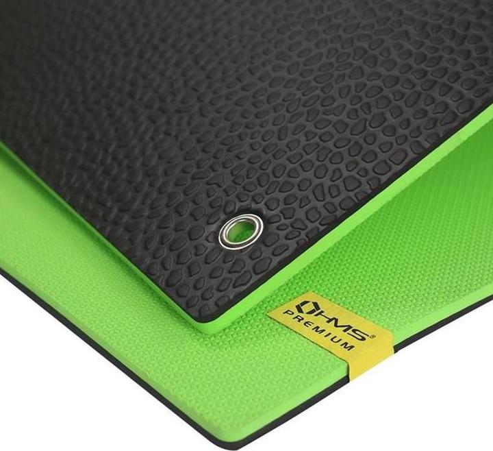 Actual product image HMS Club Fitness Mat with holes green Premium MFK01 (15 mm)