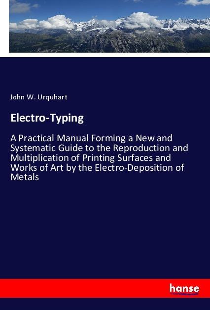 Produktbild Electro-Typing (Deutsch, John W. Urquhart, 2019)