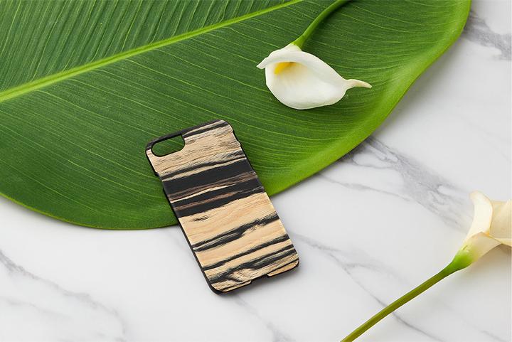 Image du produit Man.Wand & WOOD case for iPhone 7/8 white ebony black (Apple iPhone 7)