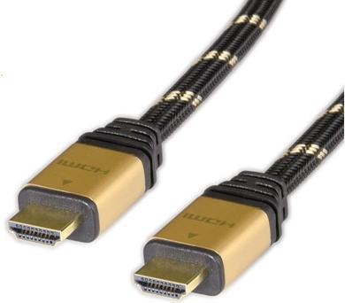 Immagine prodotto Roline Cavo HDMI oro ad alta velocità, ST-ST 2.0m (2 m, HDMI)