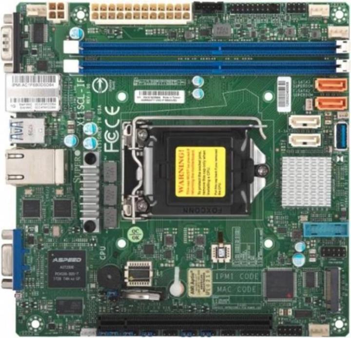 Supermicro X11SCL-IF (LGA 1151, Intel C242, Mini-ITX)