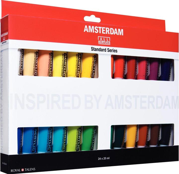 Produktbild Amsterdam Acrylfarbe Set (Mehrfarbig, 480 ml)
