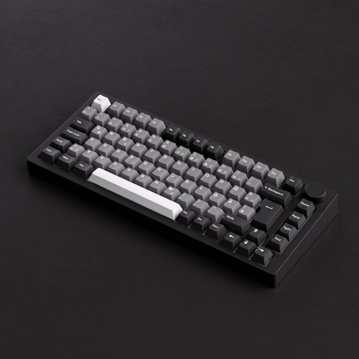 Immagine prodotto Akko MonsGeek M1 V5 VIA Black & Silver Keyboard ISO-DE/UK/Nordic layout V3 Piano Pro Switch (DE, Senza fili, Cablato)