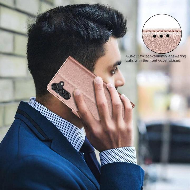 Actual product image Binfen Color Galaxy A56 - BINFEN Leder Etui Hülle mit RFID Blocker (Samsung Galaxy A56)