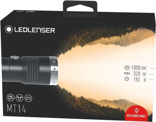 Image du produit Ledlenser Projecteur portatif MT14 Noir, argent (15.10 cm, 1000 lm)