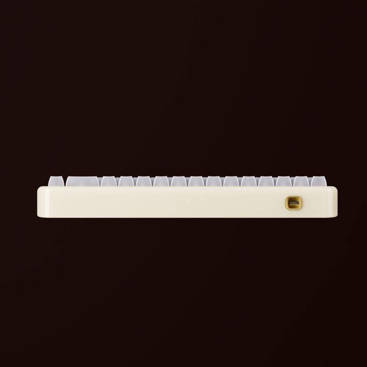 Immagine prodotto Akko YU01 White Jade Gaming-Tastatur, RGB - 65%, V3 Piano Pro Switches (ISO) (US, Cablato, Senza fili)