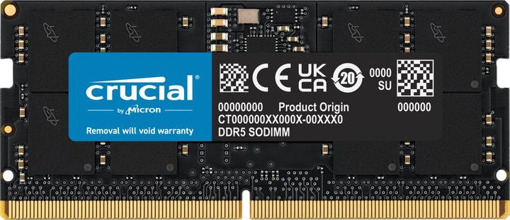 Immagine prodotto Crucial Laptop Memory (1 x 16GB, 5600 MHz, RAM DDR5, SO-DIMM)