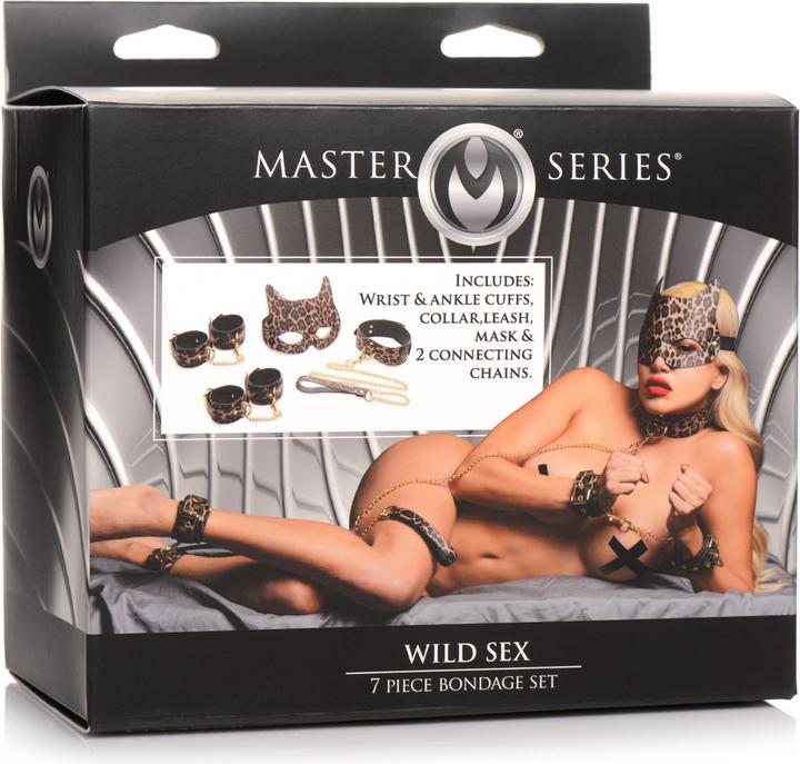 Actual product image Master Series Leopard Print Bondage Set