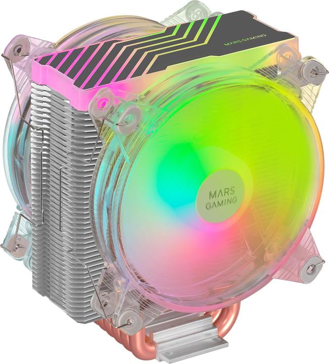 Actual product image Mars Gaming Ventilateur Pour Processeur Mcpu66 RGB (Transparent) (102 mm)