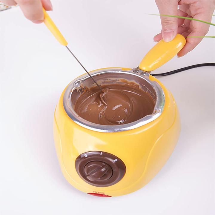 Image du produit Zerodis Pot à fondre le chocolat, jaune