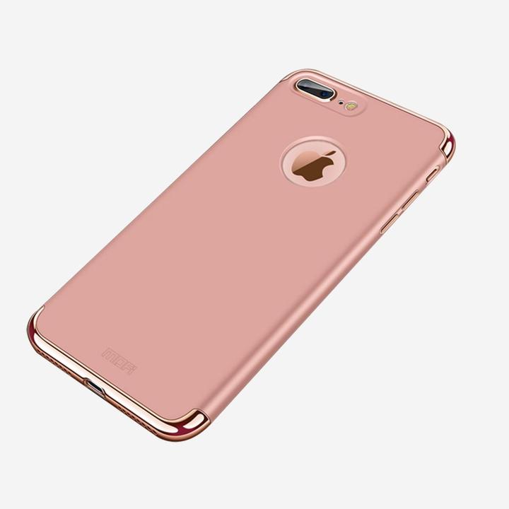 Produktbild König Design Handy Hülle Schutz Case für Apple iPhone 7 Plus Bumper 3 in 1 Cover Rose Gold (Apple iPhone 7 Plus)