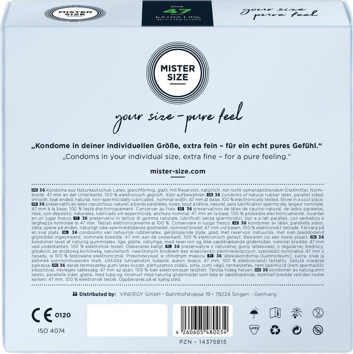 Immagine prodotto Mister Size 47 (36 pz.)