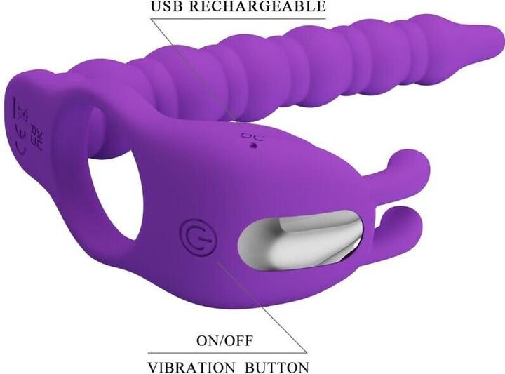 Produktbild Pretty Love Blackney Penisringe Mit Vibrator-Plug