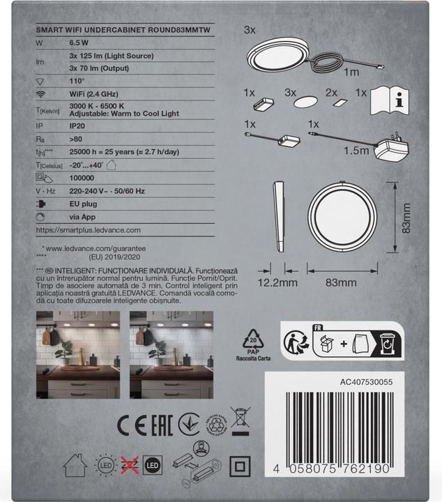 Produktbild Ledvance Smart+ Undercabinet Round Tunable (125 lm)