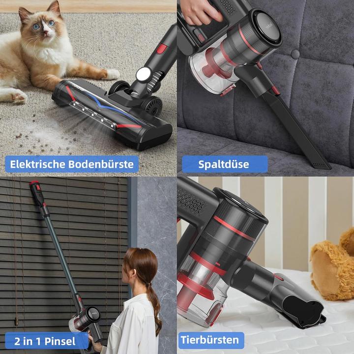 Produktbild Redkey P9 Akku Staubsauger Kabelloser 8-in-1 Handstaubsauger, 350W, 30000Pa, 60Min