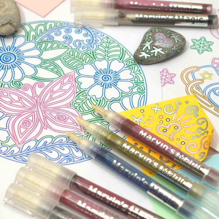 Actual product image Marvin's Magic Marvins Magic - Silver Rainbow Markers - (MMART002)